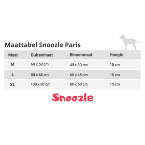 Hondenmand Snoozle Paris - Superzacht en Luxe